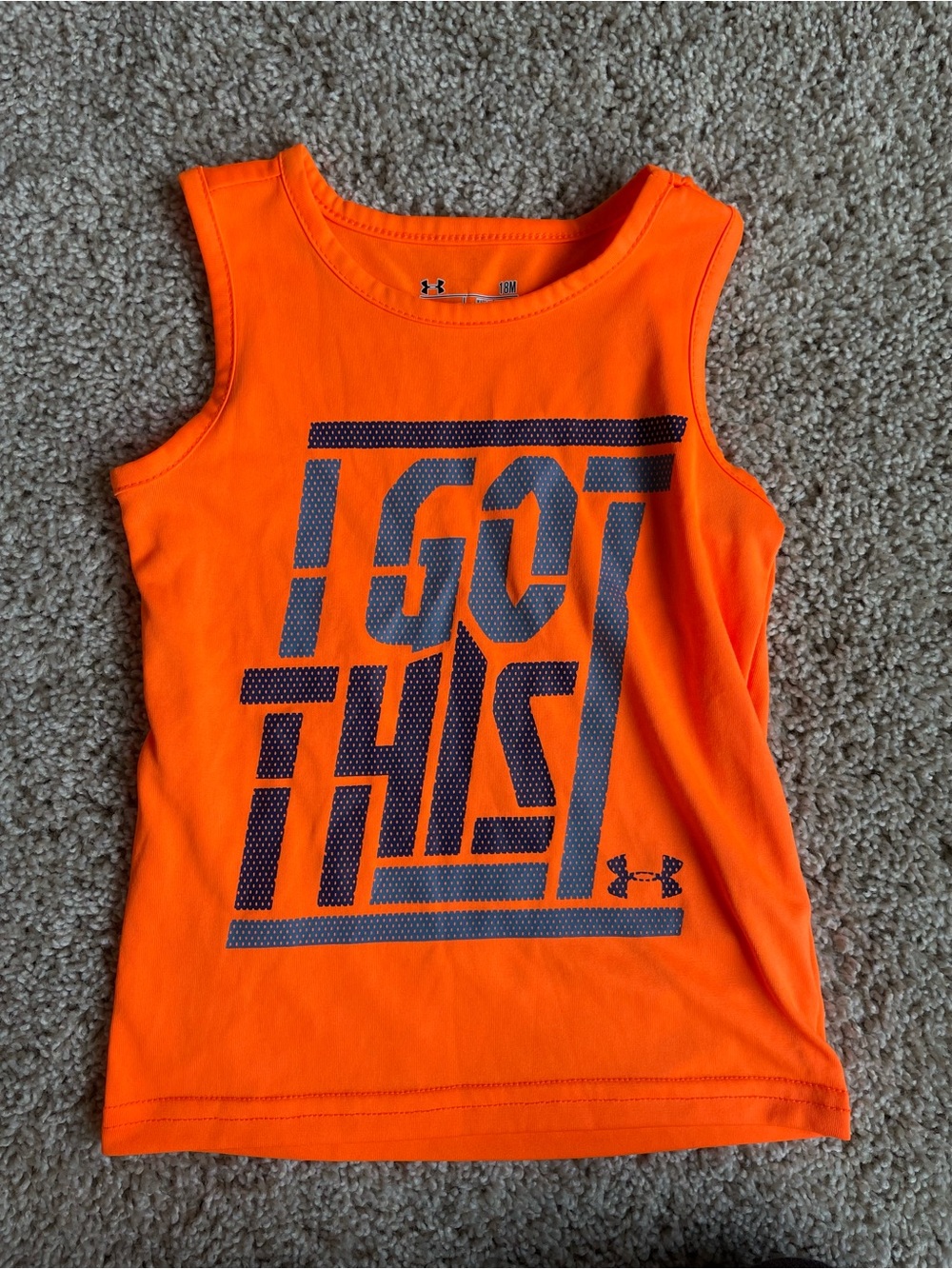 Under Armour Kids Orange Performance Tank